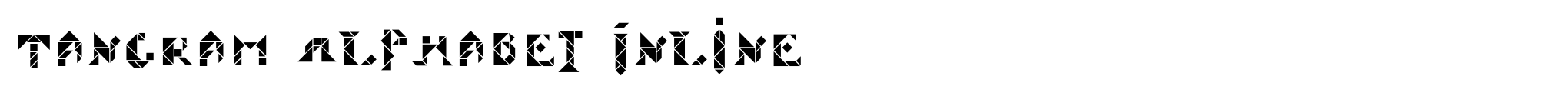 Tangram Alphabet Inline image